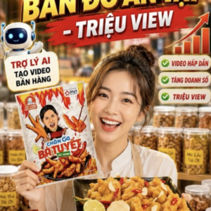 Trợ lý tạo video bán đồ ăn vặt